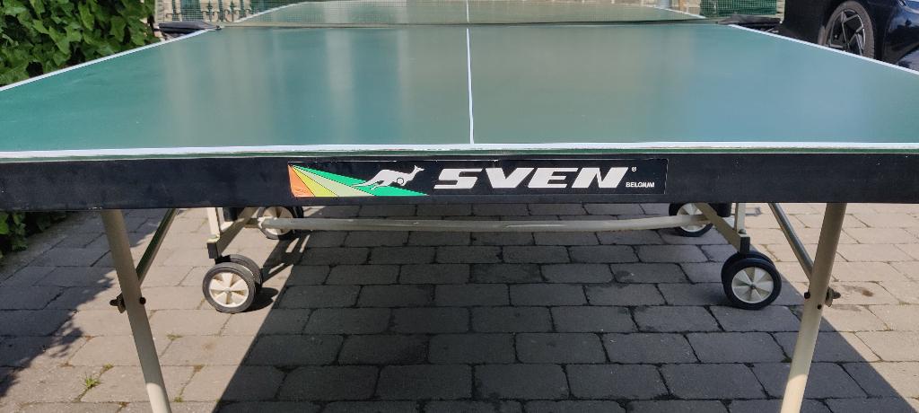 Tafeltennis / ping pong tafel SVEN ROLLINGSTAR, Sport en Fitness, Tafeltennis, Ophalen, Gebruikt, Tafel Indoor, Verrijdbaar