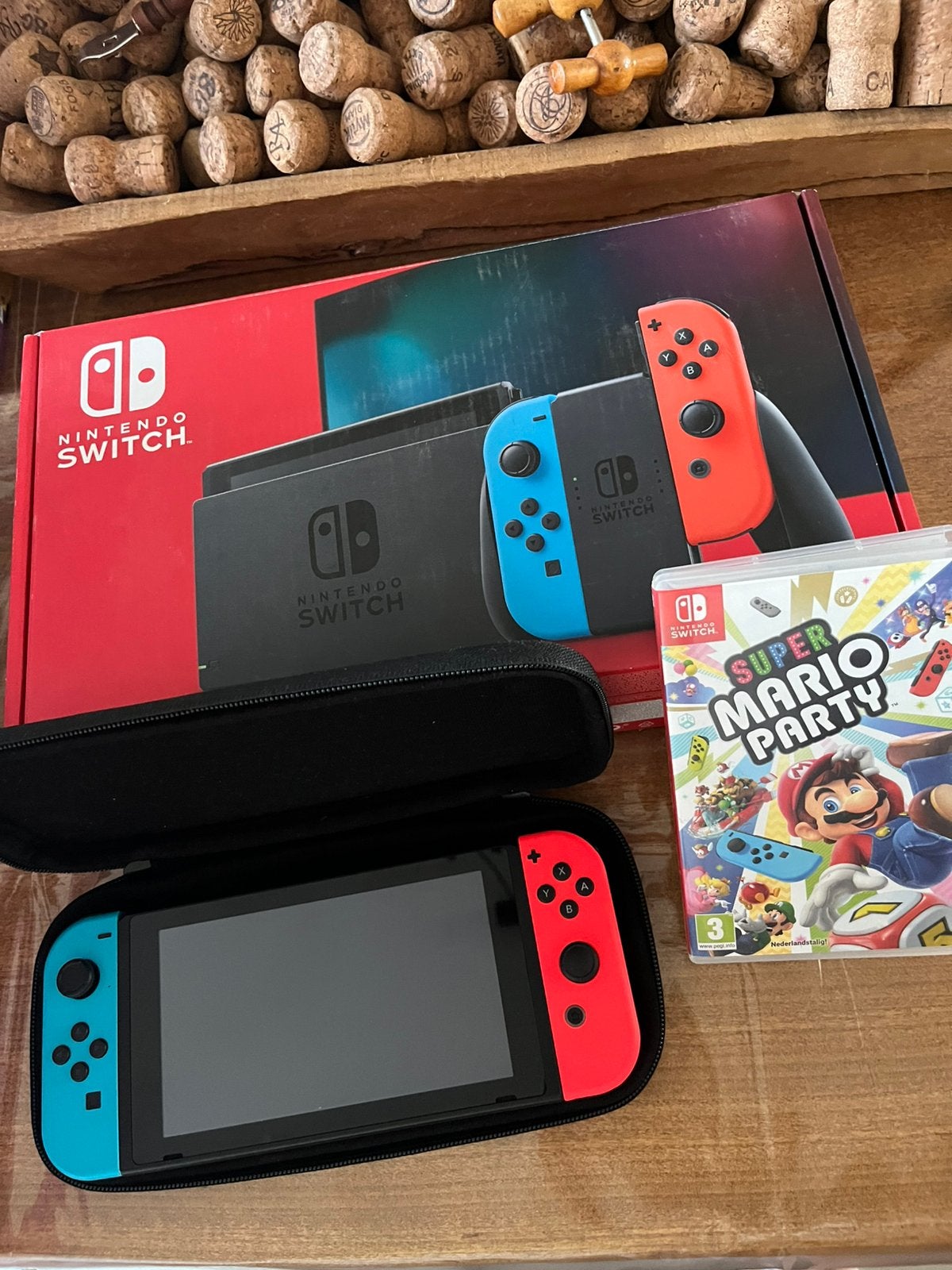 Nintendo switch console + mario party, Ophalen of Verzenden, Zo goed als nieuw