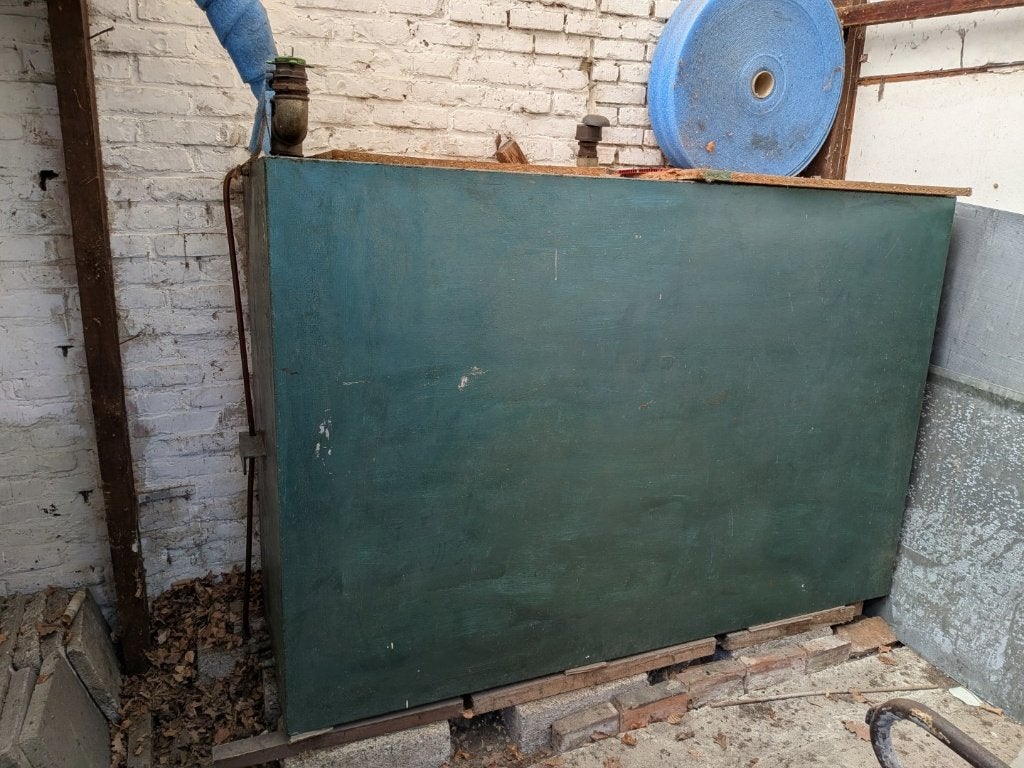 Réservoir de mazout 1500L avec 1000L de mazout rouge, Enlèvement, Utilisé, Autres types