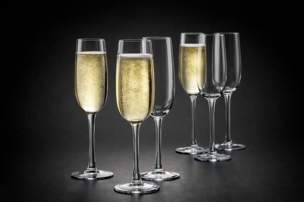 Set van 6 Versailles champagnefluiten 16 cl - Luminarc, Ophalen of Verzenden, Nieuw, Overige typen