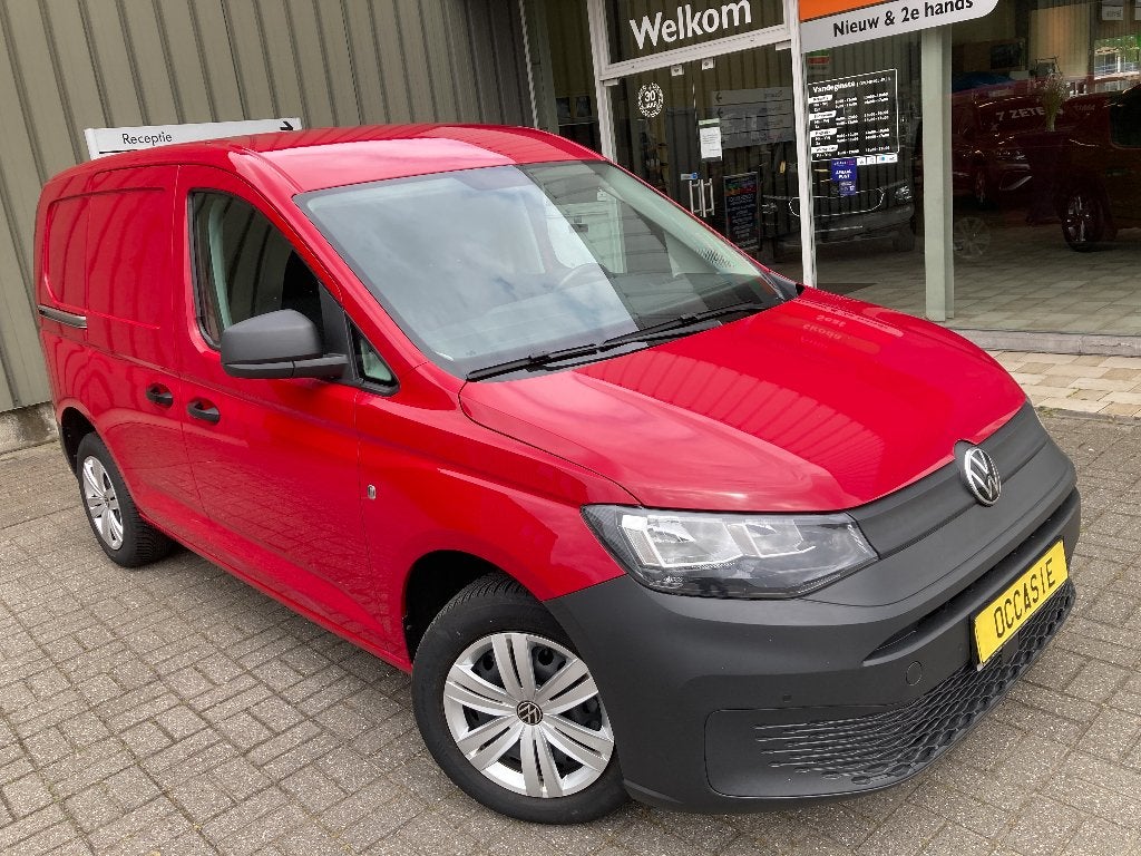 Caddy 114TSI -AUTOMATIC -Cargo léger -GPS -BT -Cruise -Park, Rouge, Achat, Entreprise, Volkswagen