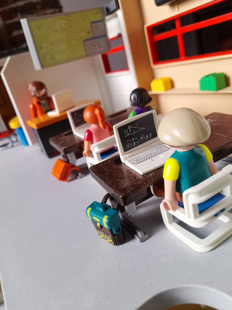 Ecole Playmobil 9453, Utilisé, Autres types, City life, Kit complet
