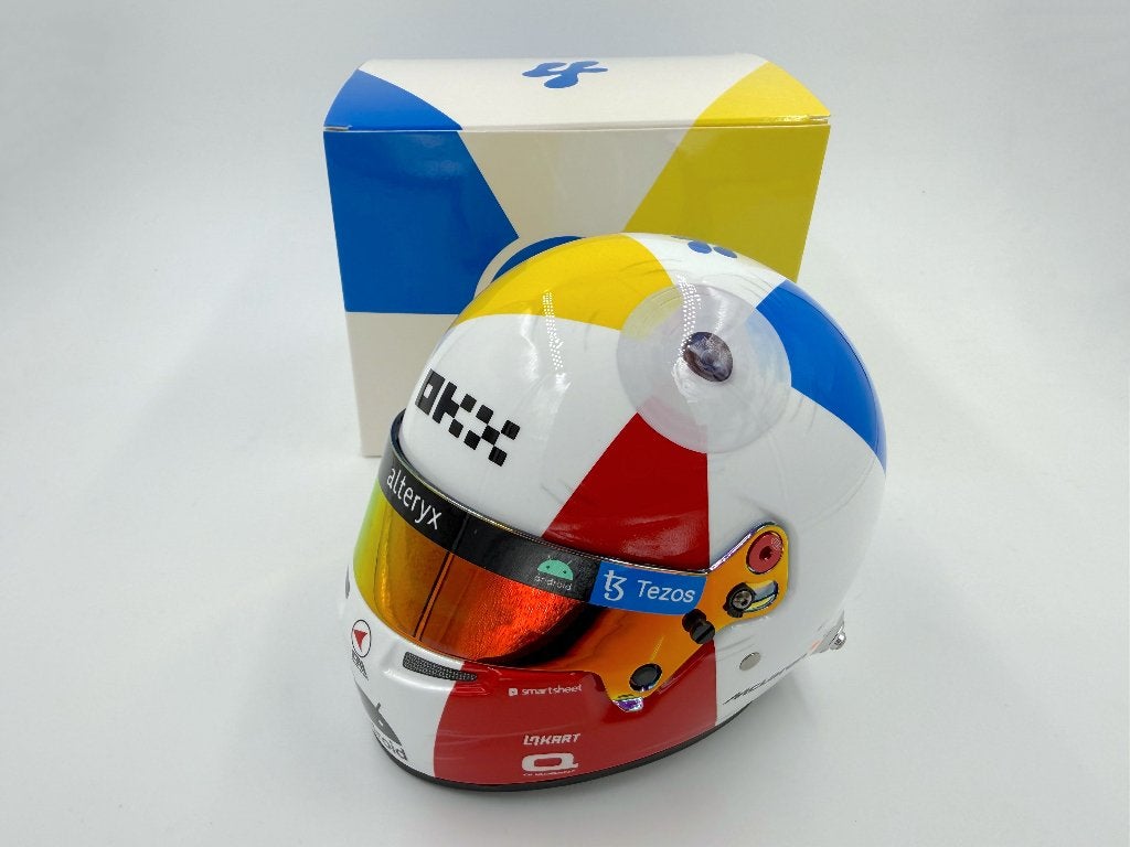 1/2 helmet casque F1 Norris 2023 Miami (McLaren), Collections, Enlèvement ou Envoi