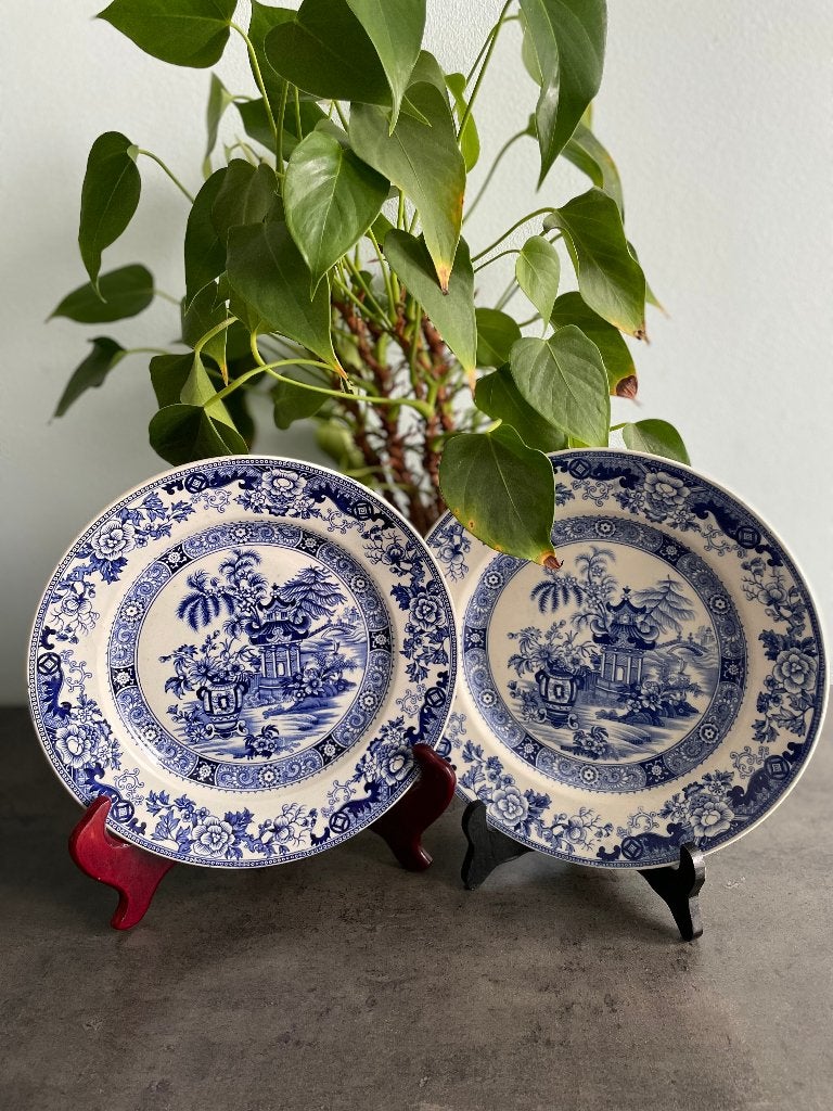 Assiettes anciennes en poterie de Creil et Montereau, Enlèvement