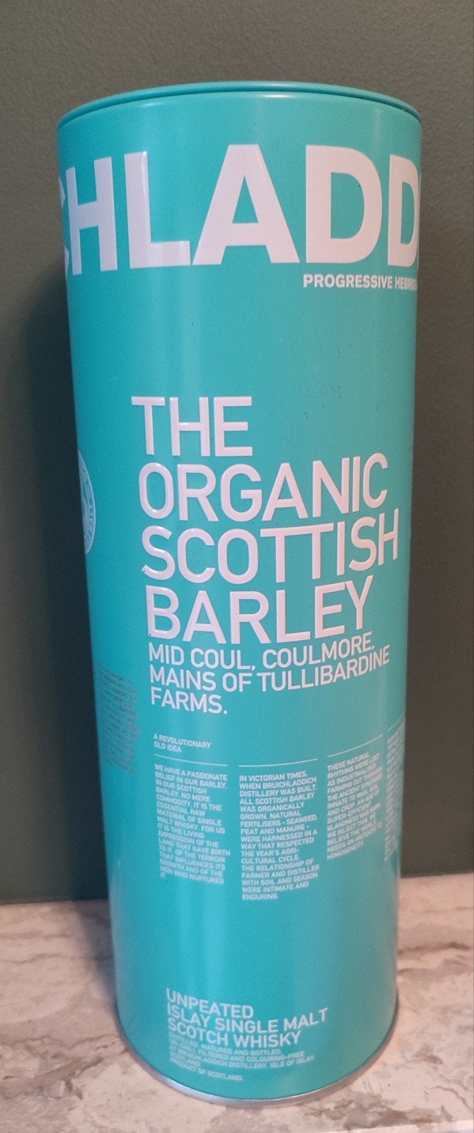 Bruichladdich organic barley, Divers, Enlèvement