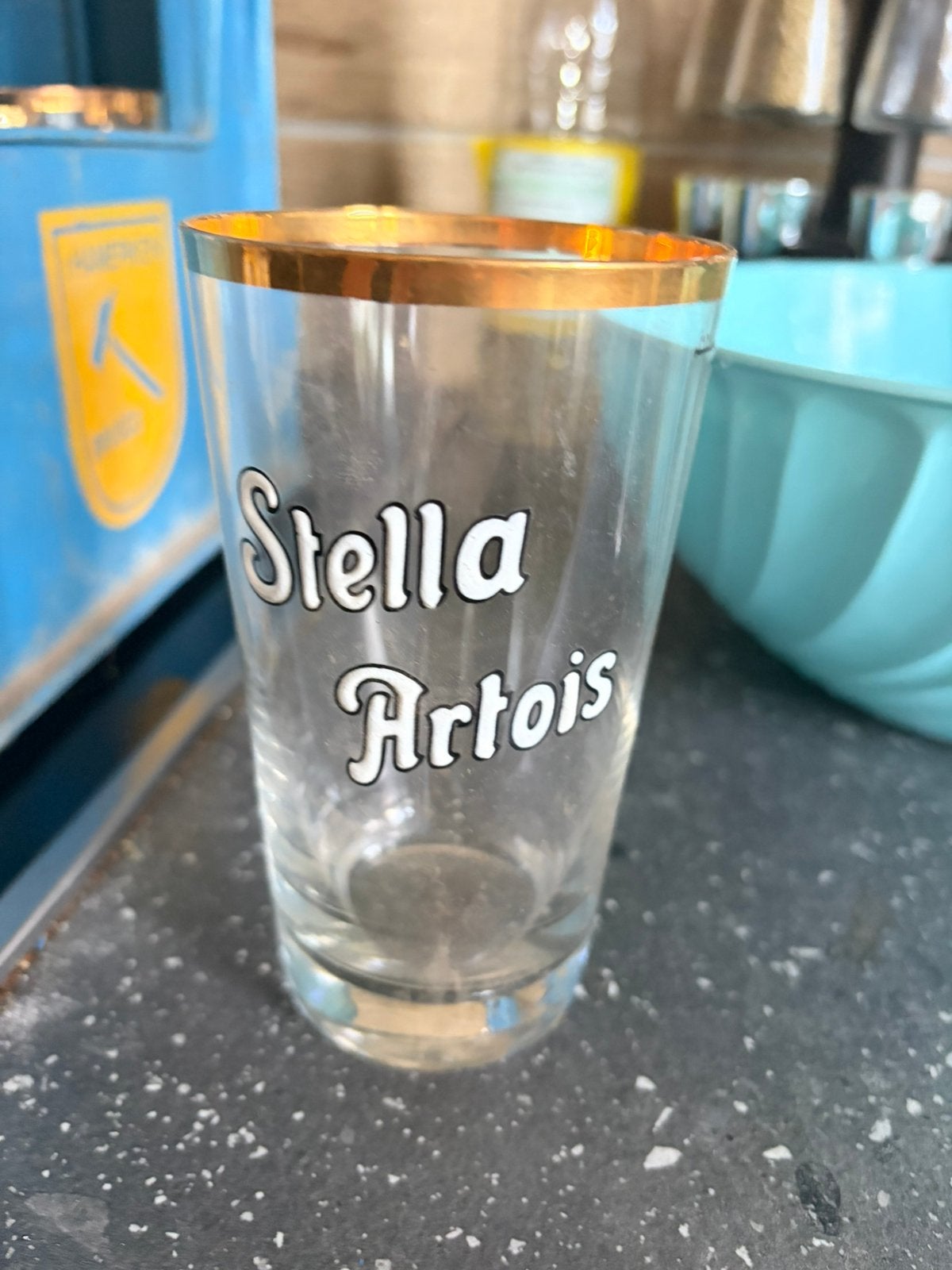 10 emaille boerkes stella artois, Verzamelen, Ophalen, Gebruikt, Glas of Glazen, Stella Artois