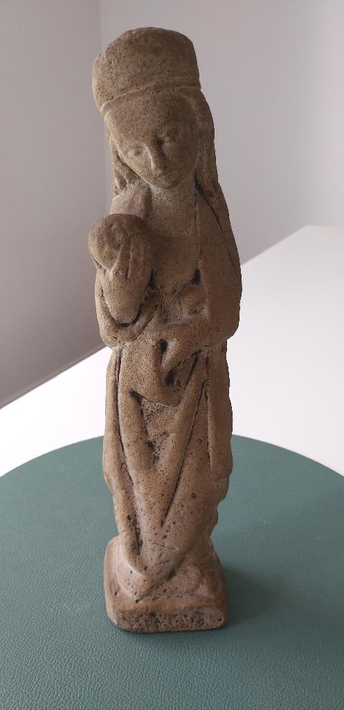 antieke kalksteen sculptuur, Ophalen, Natuurlijk materiaal, 20 - 50 cm, Beeld