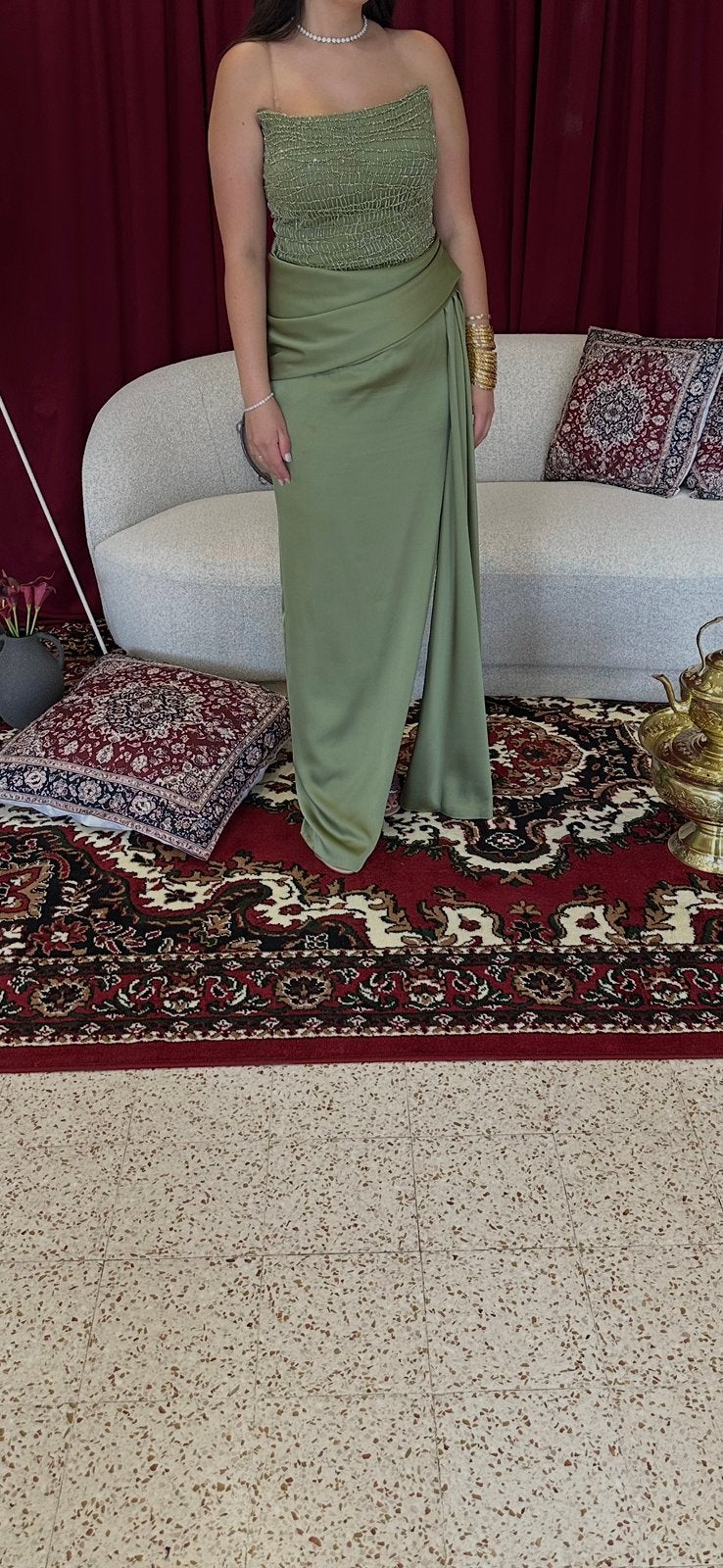 Avondkleed, Kleding | Dames, Ophalen, Zo goed als nieuw, Maat 38/40 (M)