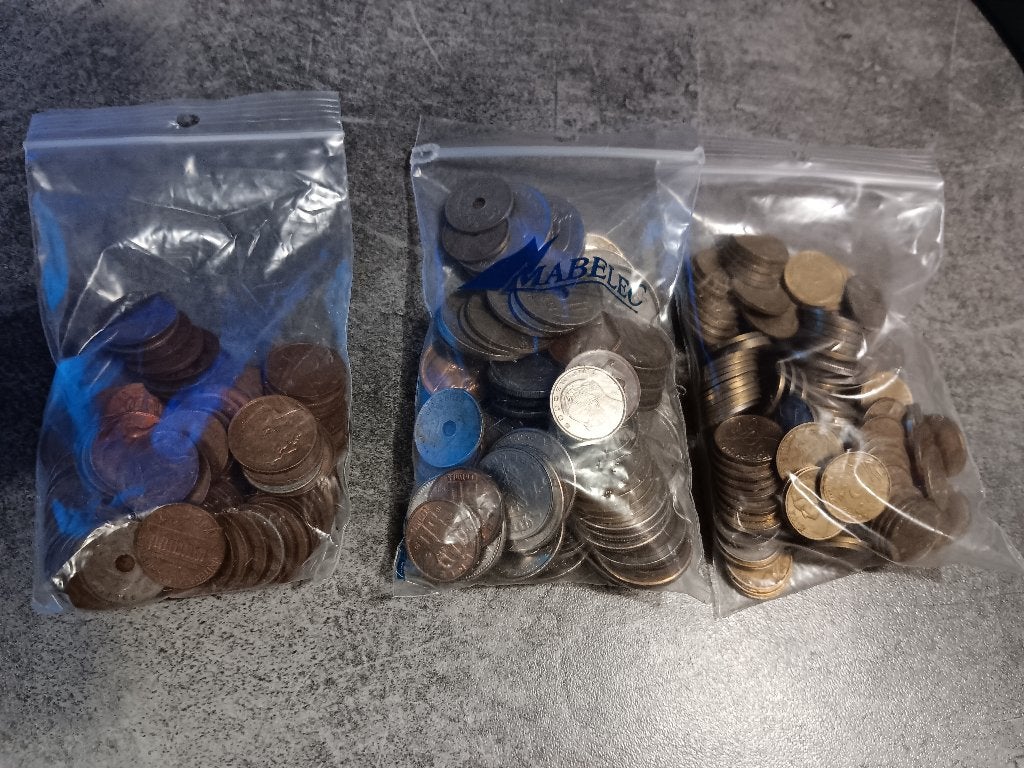 Lot de pièces de monnaies, Enlèvement