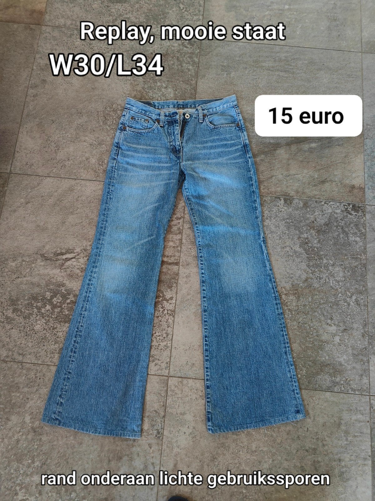 jeansbroek Replay W30/L34, Blauw, Replay, Ophalen of Verzenden, Zo goed als nieuw