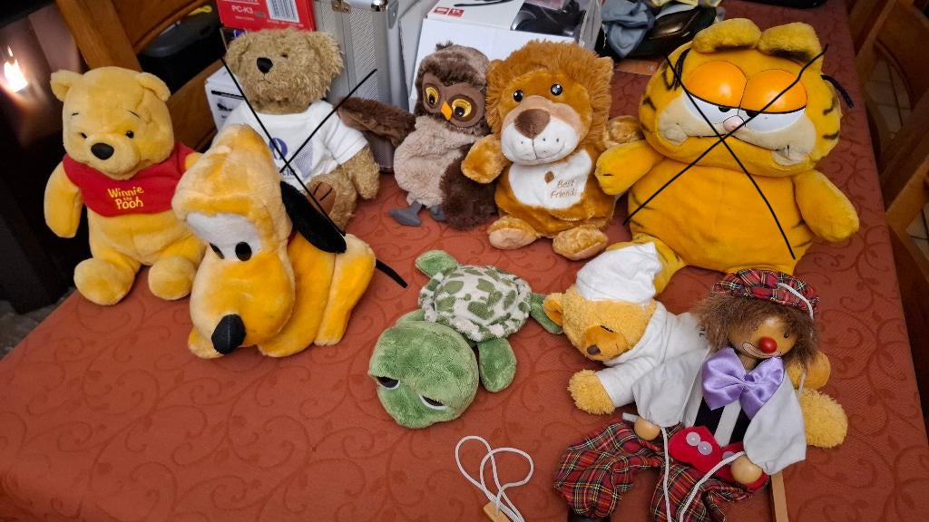 Mooie knuffels en handpoppen voor 1 euro, Ophalen, Zo goed als nieuw