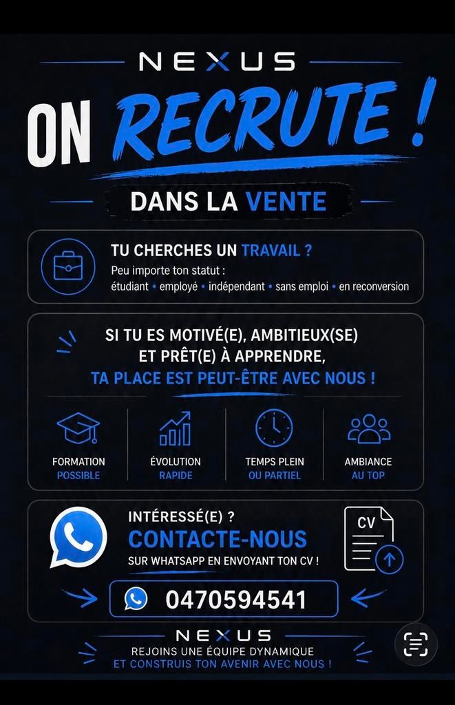 Campagnes de recrutement, Offres d'emploi, Horaire variable, Premier Emploi, Autres formes