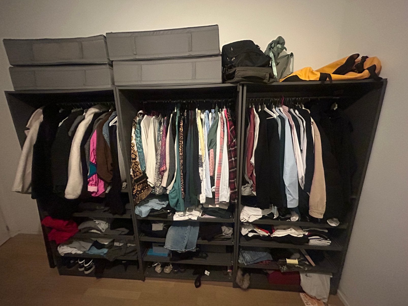 3 dressings Ikea pax avec amenagements komplement, Maison & Meubles, Minimaliste, Comme neuf, 100 à 150 cm, Enlèvement