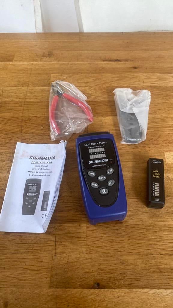 Kabeltester, Ophalen, Nieuw