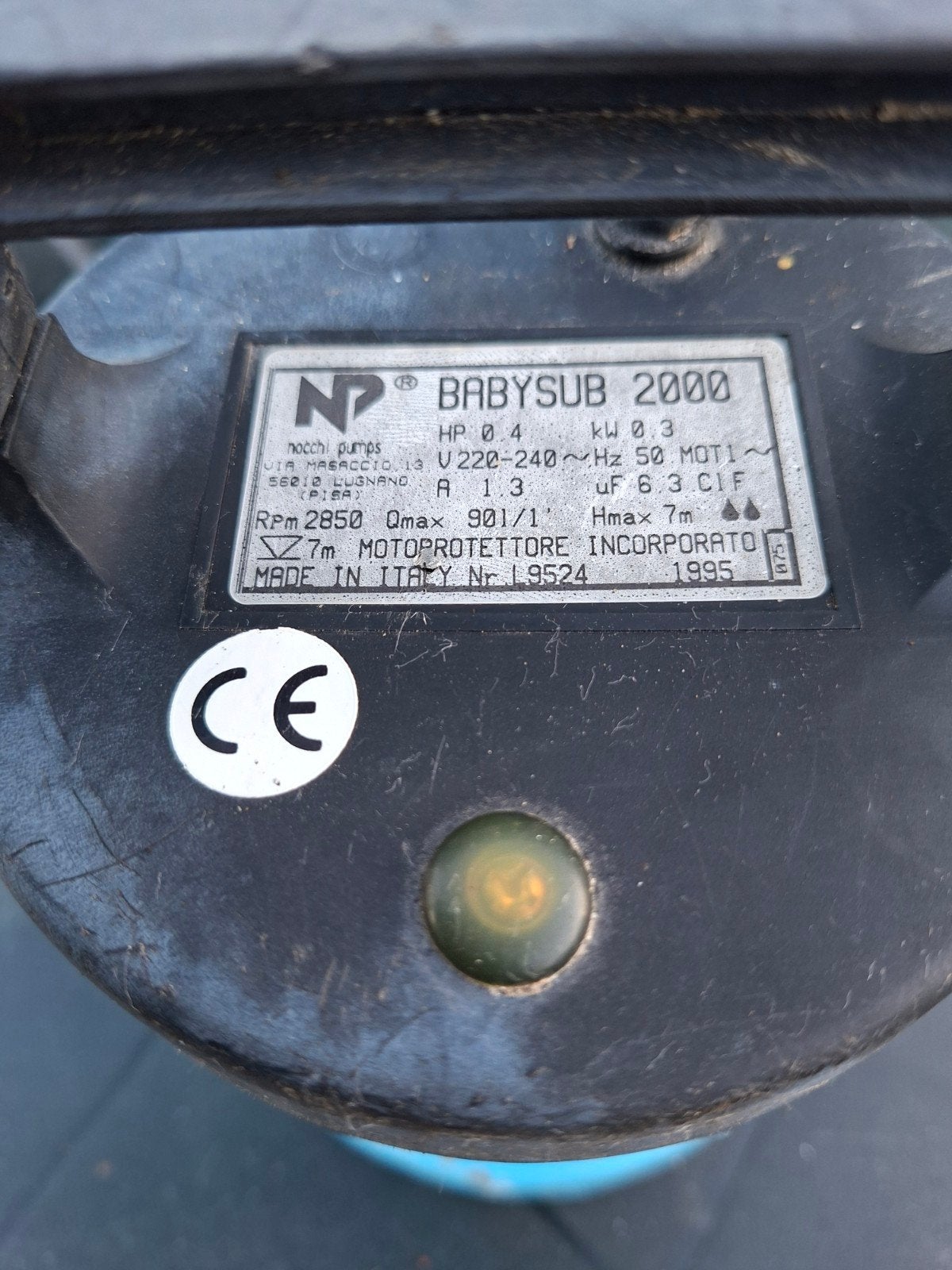 Dompelpomp 10.00  euro, Ophalen, Gebruikt, Elektrisch, Dompelpomp