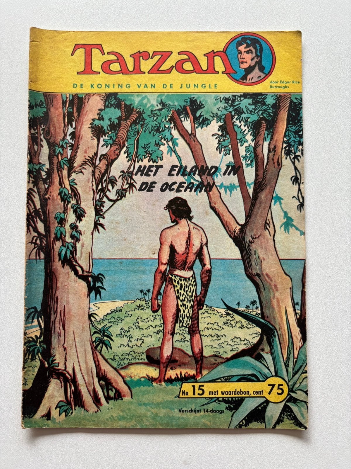 Tarzan strip nr 15 Het eiland in de oceaan., Eén comic, Ophalen, Gelezen