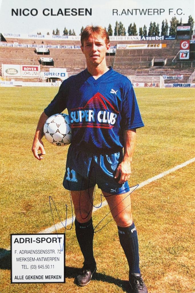 Spelerskaart Nico Claesen - Royal Antwerp FC, Verzenden, Zo goed als nieuw, Spelerskaart