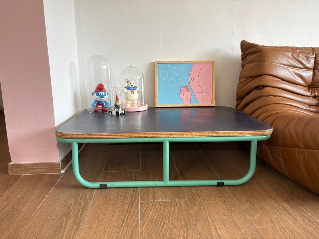 Stevige industriële salontafel, Huis en Inrichting, Ophalen, Gebruikt, 50 tot 100 cm, 50 tot 100 cm