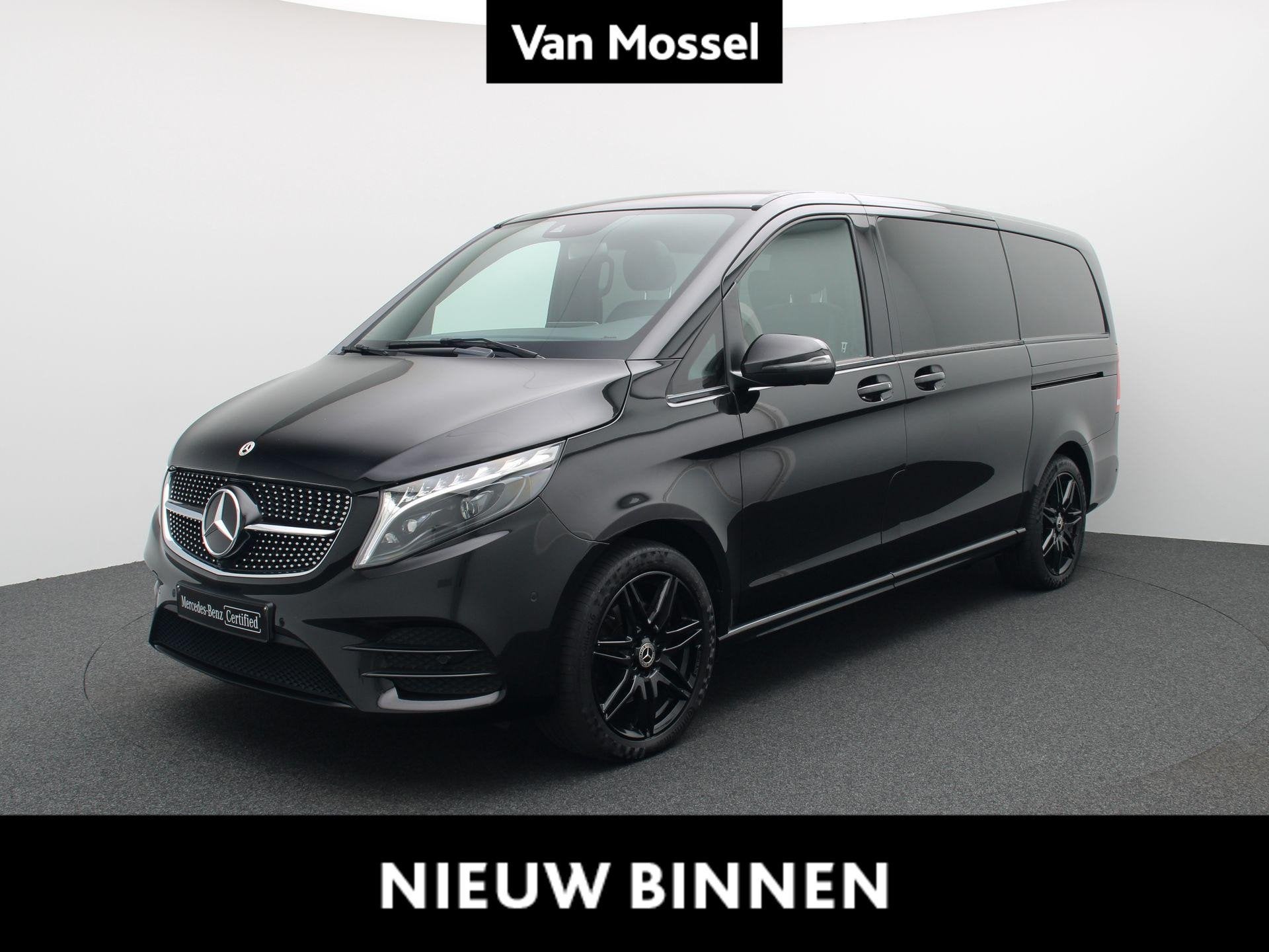 Mercedes-Benz V 300 d L2 Exclusive + BURMESTER + 7-ZIT + CAP, Automaat, Gebruikt, Zwart, 4 cilinders