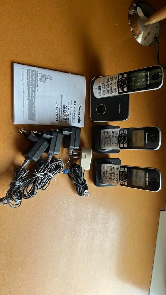 Téléphone sans fil à 3 appareils Panasonic, Enlèvement, Comme neuf, 3 combinés