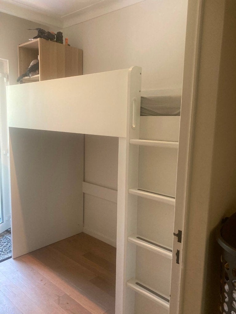 HOOGSLAPER, Huis en Inrichting, Slaapkamer | Bedden, Ophalen, Zo goed als nieuw, Eenpersoons