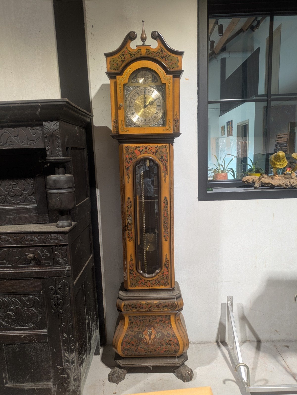 Antieke staande klok, Ophalen