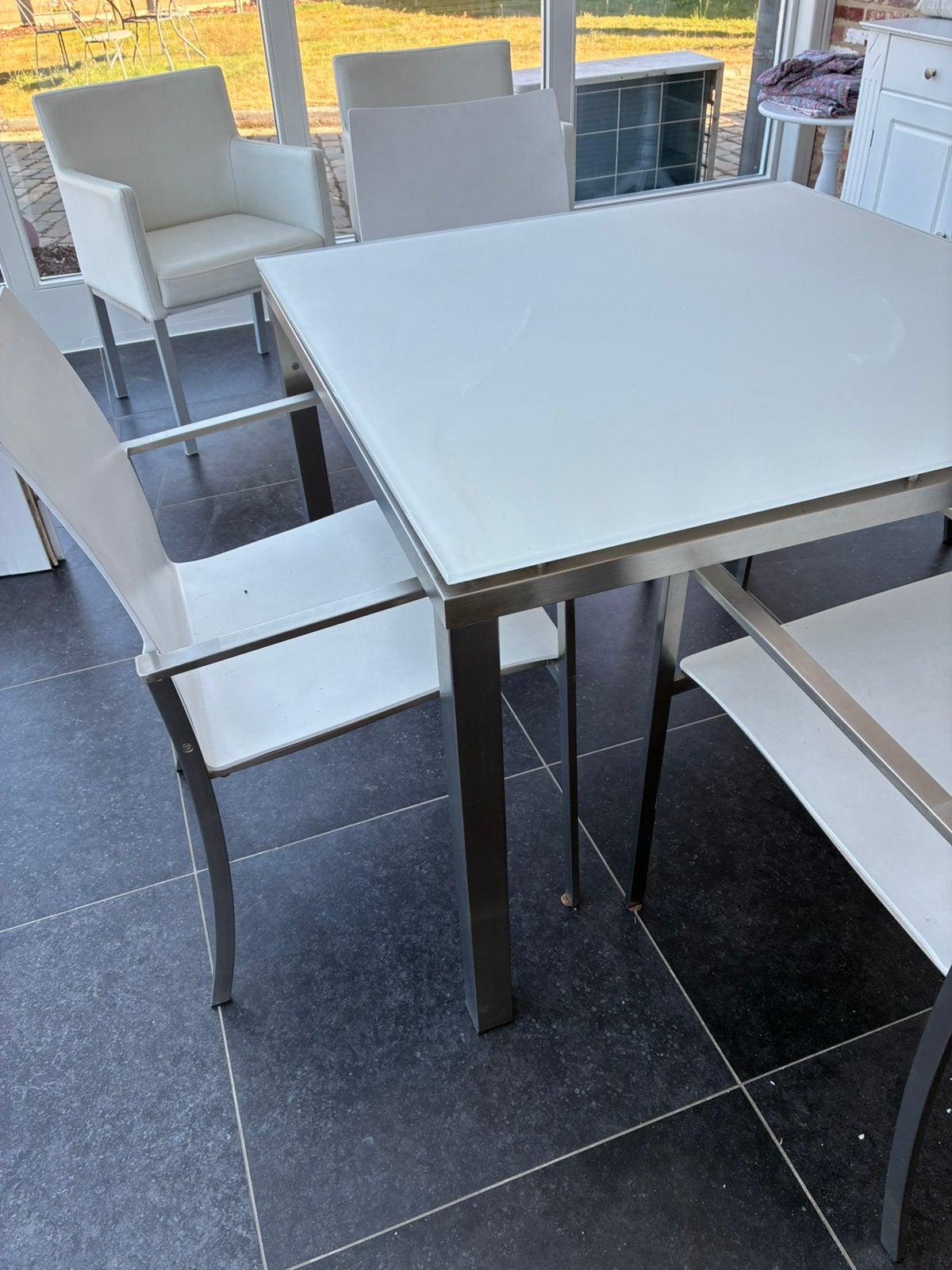 Tuinset, Tuin en Terras, Ophalen, 4 zitplaatsen, Eettafel, Zo goed als nieuw