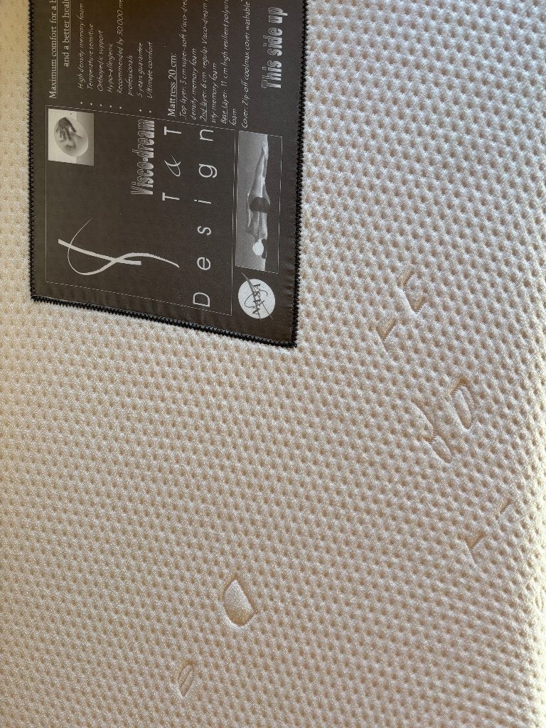 1 persoonsbed en matras, Ophalen, Gebruikt, 90 cm, Eenpersoons