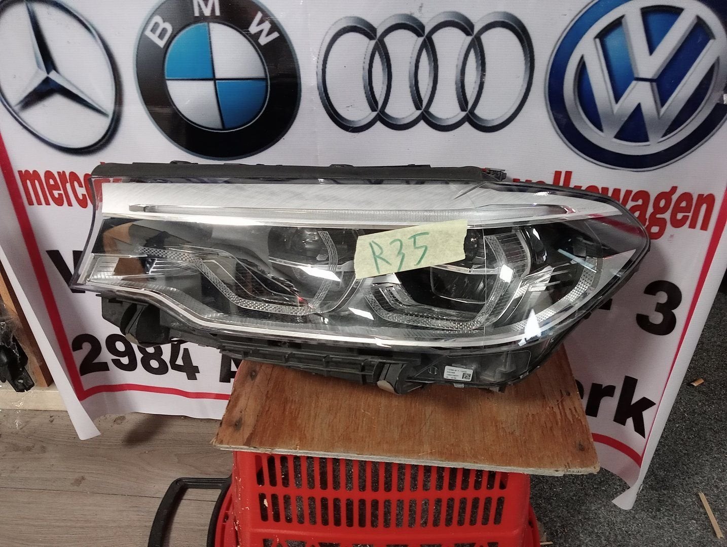 BMW 5 SERIE G30 G31 adaptieve LED koplamp links 8499121-04, Auto-onderdelen, Verlichting, BMW, Gebruikt, Ophalen of Verzenden