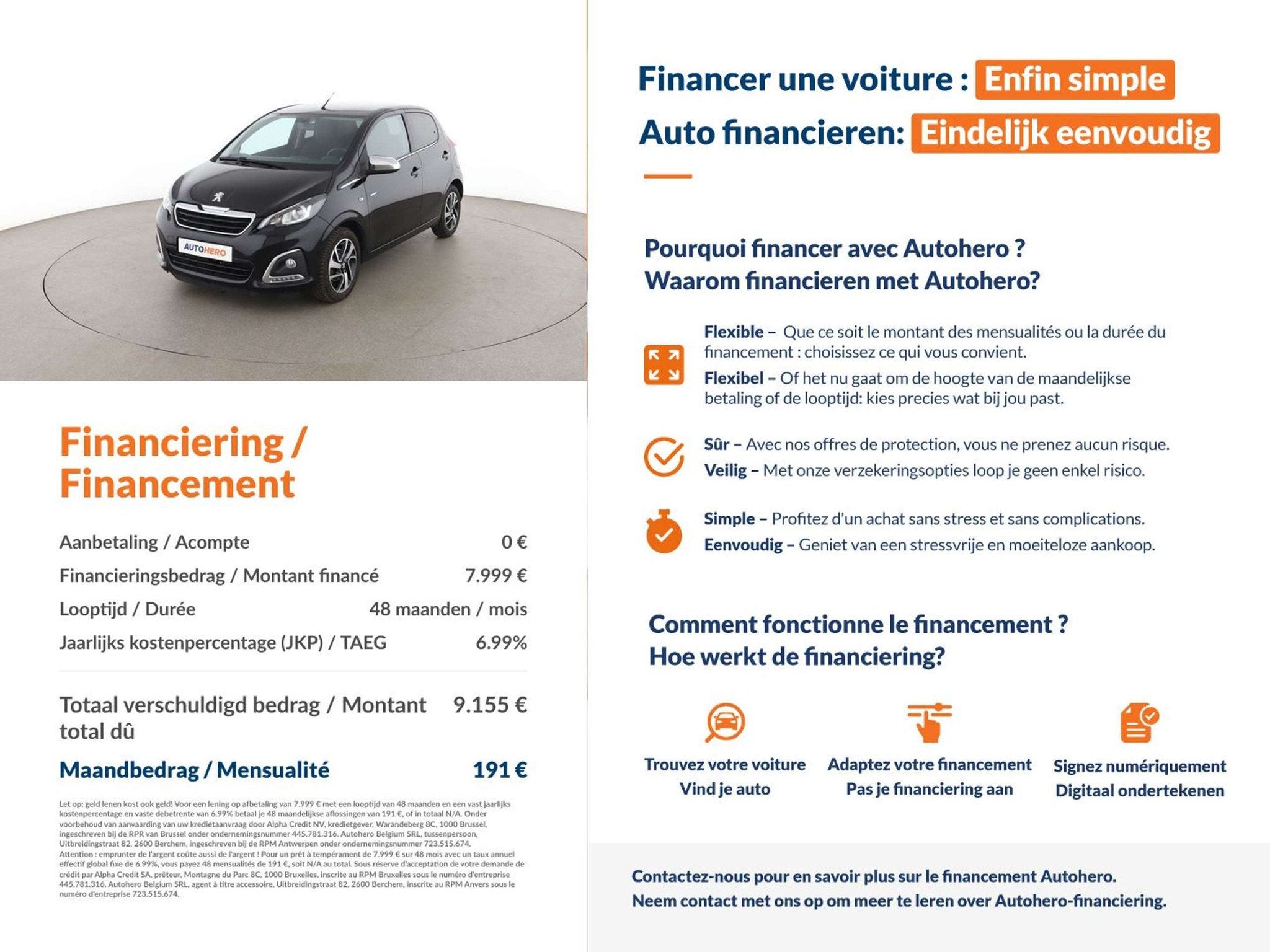 Peugeot 108 1.0 VTi Style (bj 2020), Auto's, Voorwielaandrijving, 4 zetels, Stof, Gebruikt