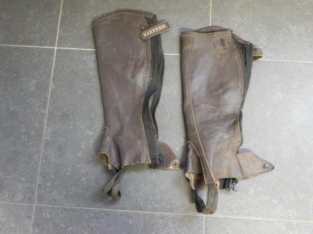 Chaps been kappen leer, Ophalen, Gebruikt, L, Dressuur