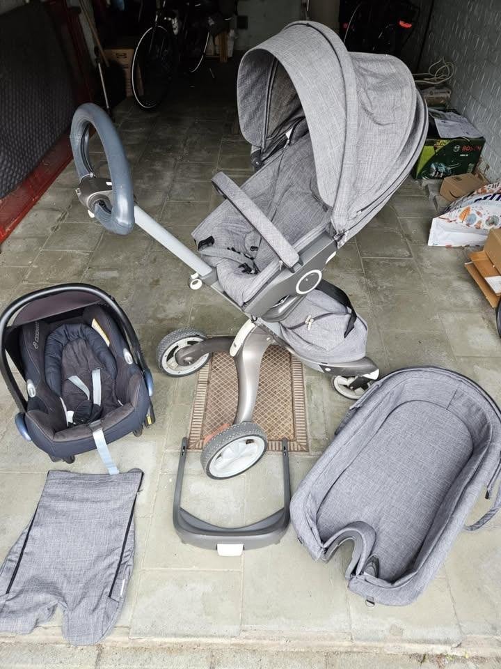 Poussette Stokke Xplory + accessoires + maxi cosi, Enlèvement, Utilisé, Poussette, Autres marques