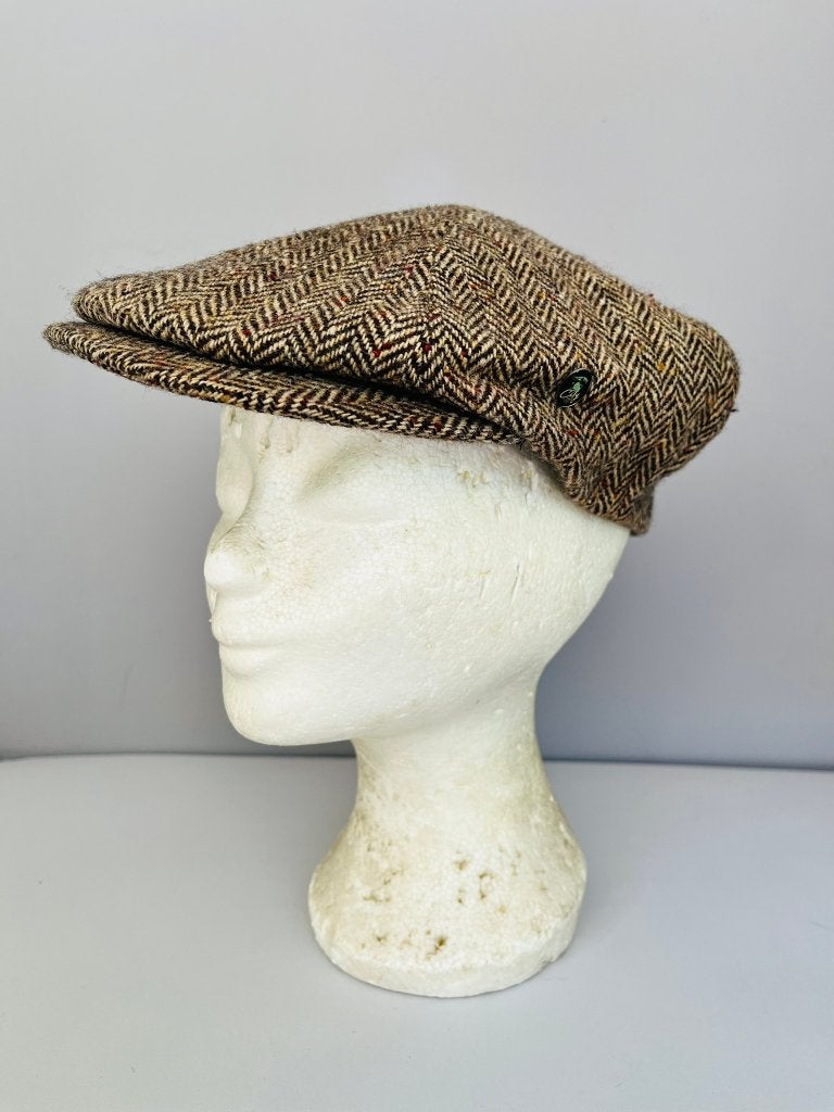 City Sport Donegal Tweed flat cap – 100% scheerwol L maat 59, Kleding | Heren, Ophalen of Verzenden, Pet
