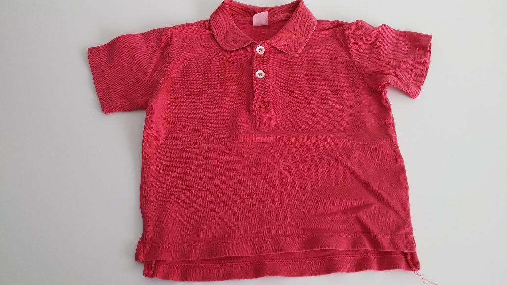 Polo rouge taille 80, Enlèvement ou Envoi, Comme neuf, Garçon, Chemisette ou Manches longues