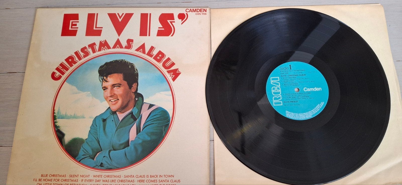LP Elvis Presley Christmas album 1970 mooie foto krasvrij, Ophalen of Verzenden, 1970 - 1979, Zo goed als nieuw, Rock-'n-Roll