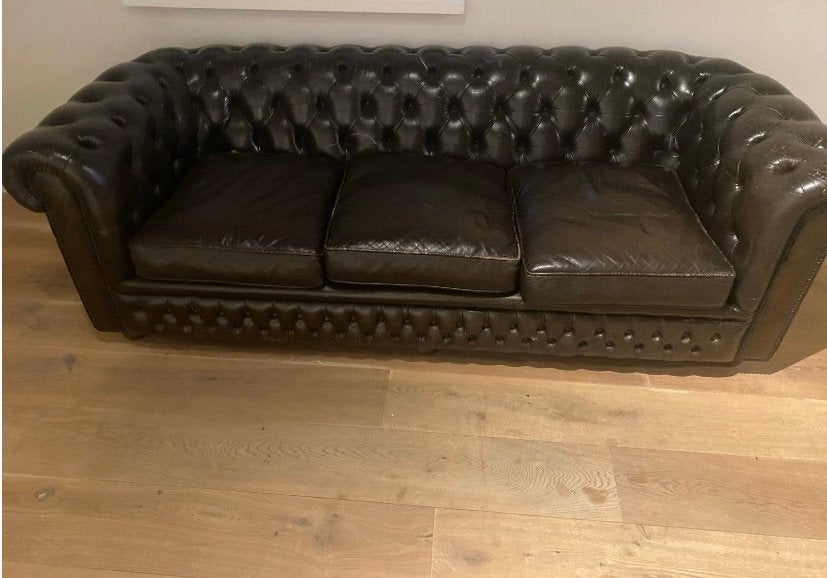 Chesterfield zetel, Huis en Inrichting, Zetels | Zetels, Ophalen, Gebruikt