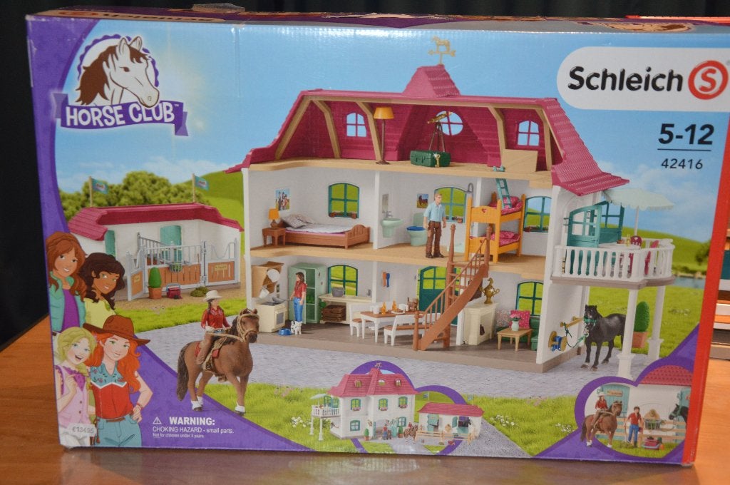 Schleich horse club 42416 groot huis met stallen, Ophalen, Zo goed als nieuw