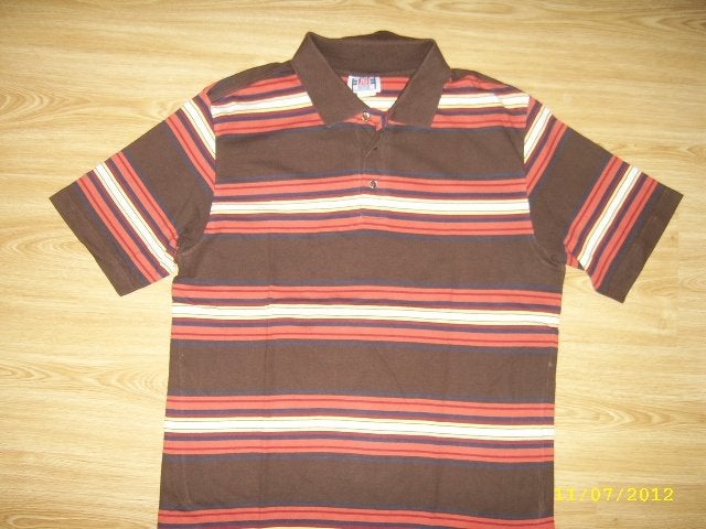 gestreepte polo maat 48/50, Ophalen of Verzenden, Gedragen, Maat 48/50 (M), Blauw