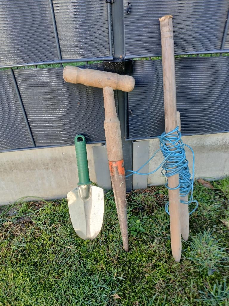 Plantschupje en plantstok, Tuin en Terras, Ophalen, Gebruikt, Overige soorten