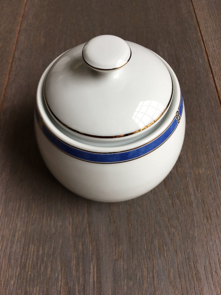 Christofle Oceana Blue suikerpot en melkkannetje, Ophalen
