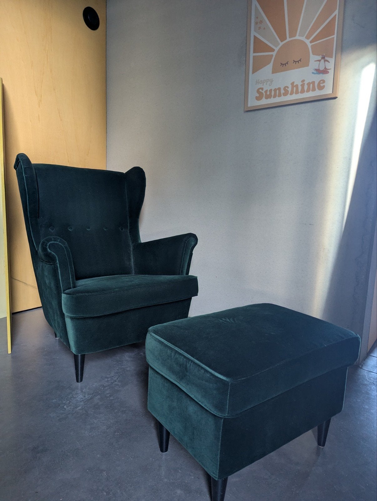 IKEA strandmon fauteuil, 75 à 100 cm, Comme neuf, Enlèvement, 100 à 125 cm