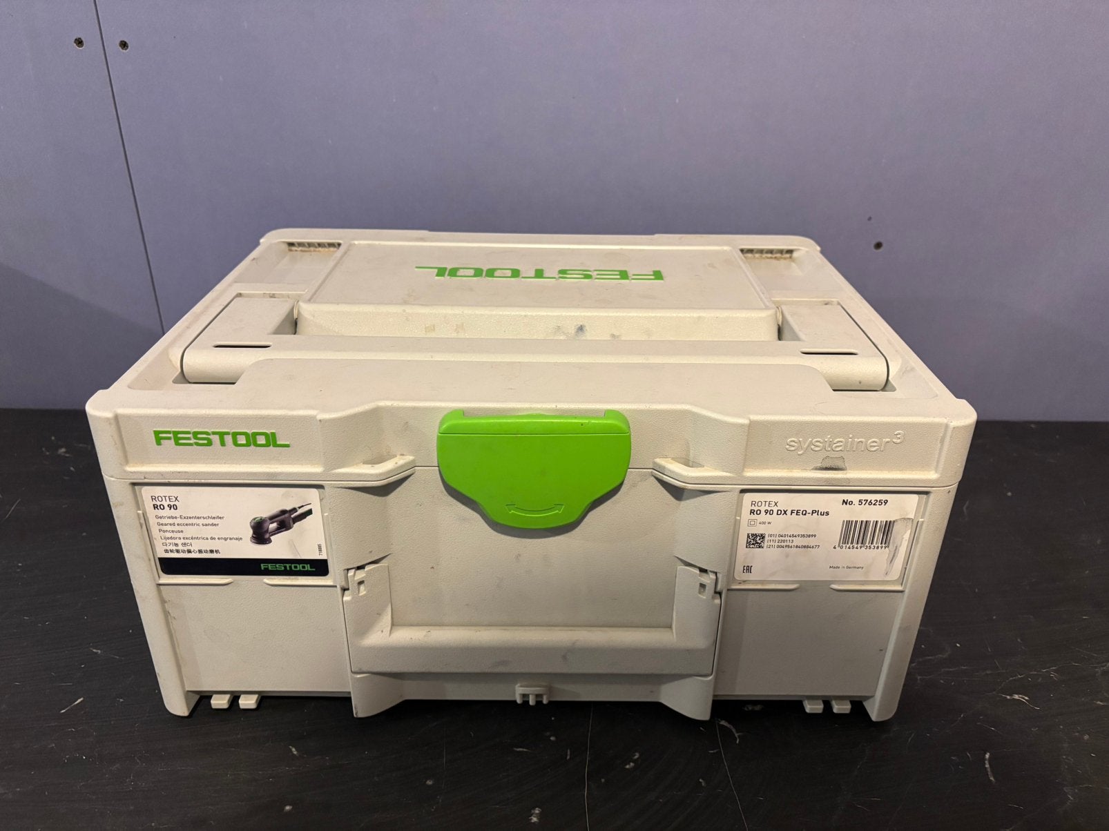 Festool RO 90, Ophalen, Gebruikt