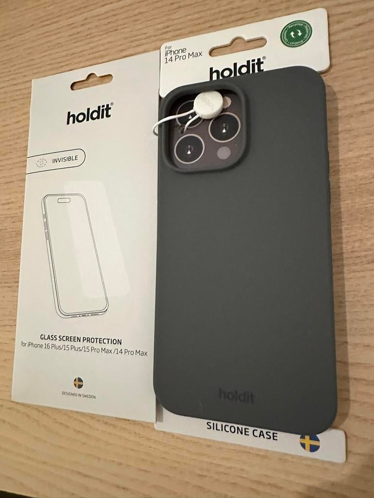 Iphone 14 Pro Max Case Grijs + screenprotector ongeopend, Télécoms, Téléphonie mobile | Housses, Coques & Façades | Apple iPhone
