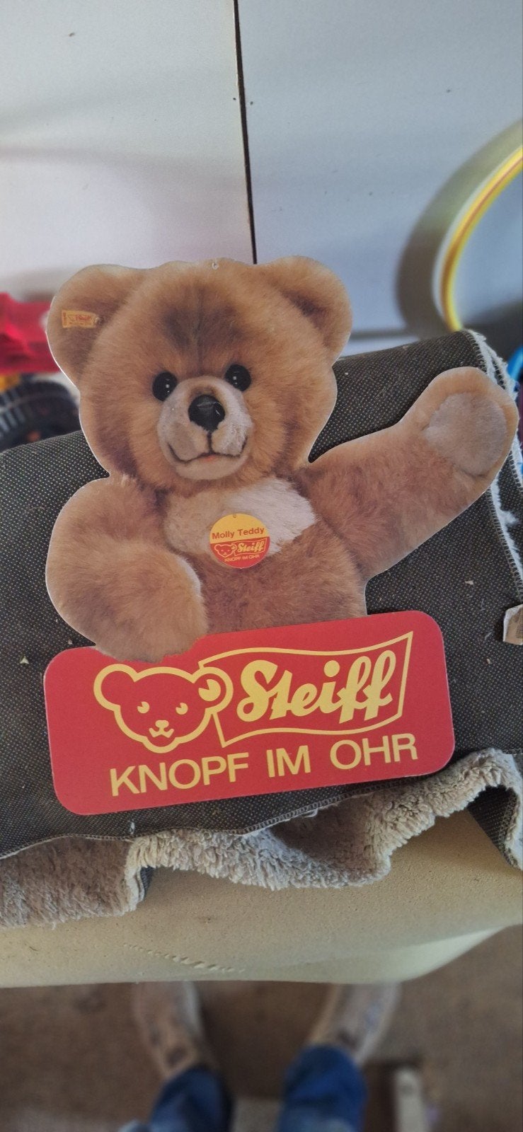 vintage steiffe winkeldisplay jaren 80 molly teddy, Ophalen of Verzenden