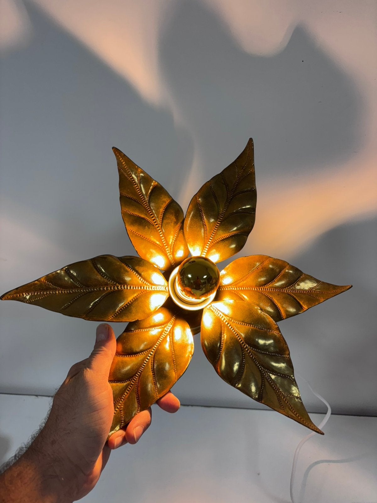 Vintage Willy Daro Wandlamp  Massive België Jaren 70, Antiek en Kunst, Antiek | Verlichting, Ophalen of Verzenden