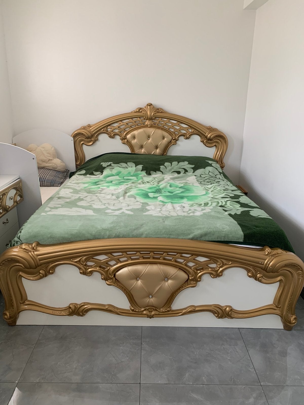 Compleet kamer bed,kast,nachtkast, Huis en Inrichting, Slaapkamer | Complete slaapkamers, Ophalen, Zo goed als nieuw, Tweepersoons