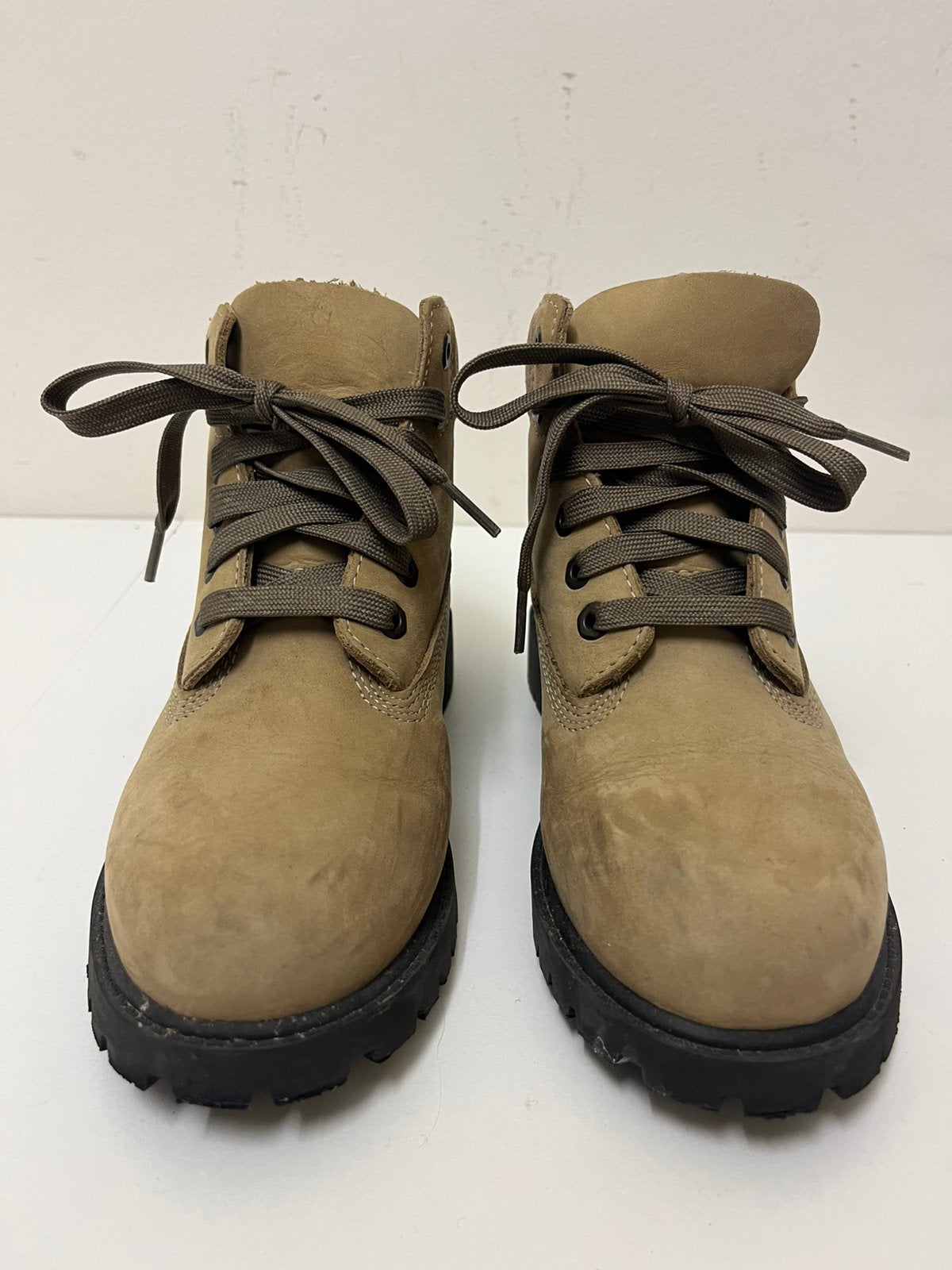 Timberlands bottines, beige, maat 33, Ophalen, Jongen of Meisje, Schoenen, Zo goed als nieuw
