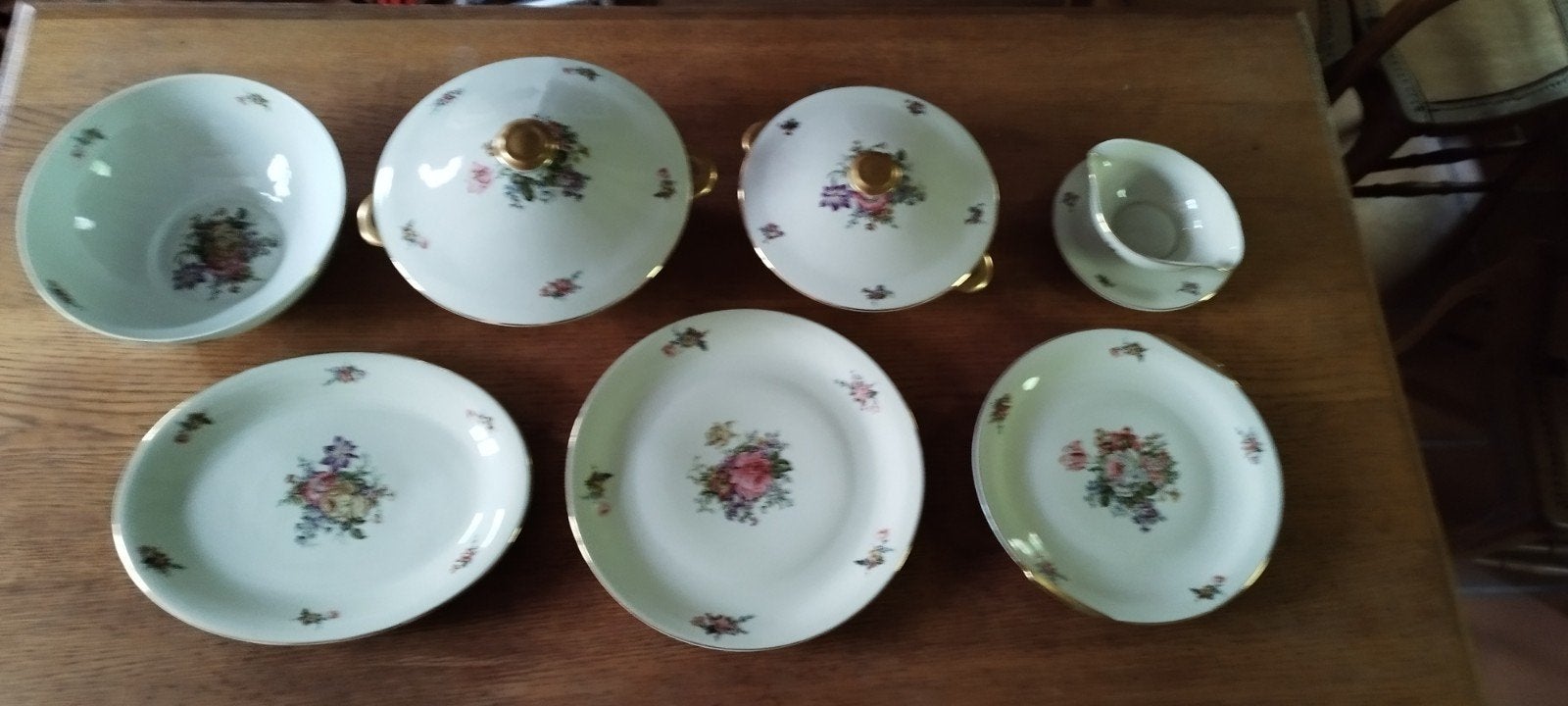 service porcelaine de Baudour 55 pièces, Antiquités & Art, Enlèvement