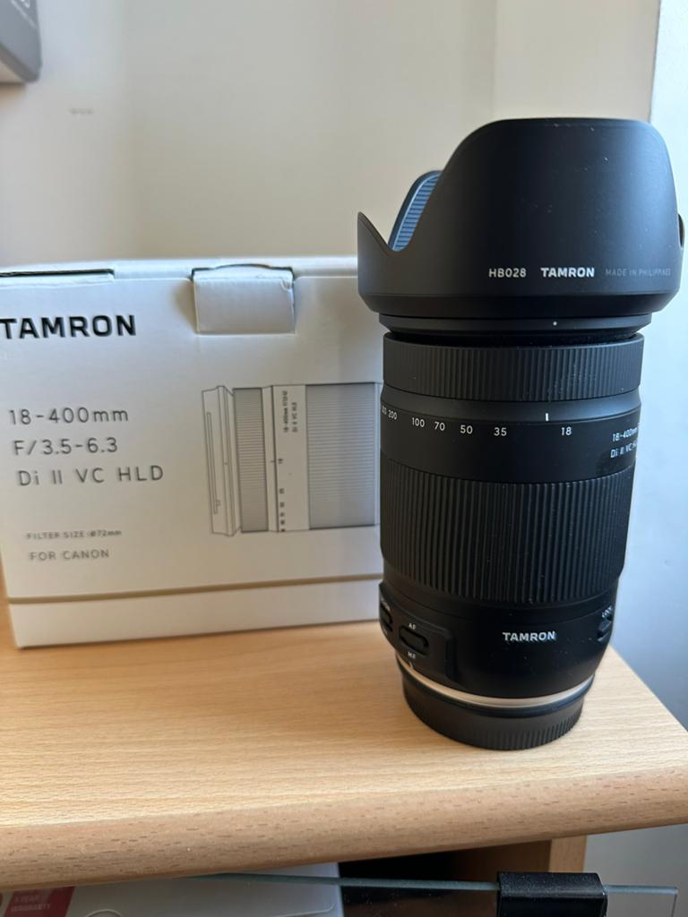 Tamron 18-400mm f/3.5-6.3 Di II VC HLD monture Canon EF, Enlèvement, Comme neuf, Téléobjectif, Zoom