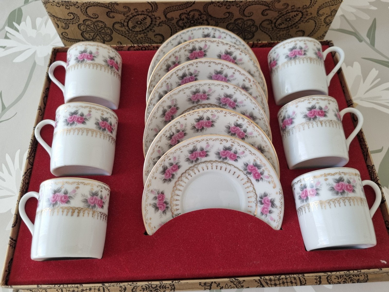Espresso tassen met onderschaaltjes, Ophalen, Vintage, Zo goed als nieuw, Kop(pen) en/of Schotel(s)